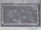 Headstone of Pte Richard ANDERSON 8/2833. Andersons Bay RSA Cemetery, Dunedin City Council, Block 33S20. Image kindly provided by Allan Steel CC-BY 4.0.