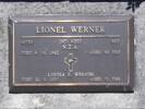 Headstone of Sgt Lionel WERNER 63750. Andersons Bay RSA Cemetery, Dunedin City Council, Block 3A, Plot 18. Image kindly provided by Allan Steel CC-BY 4.0.
