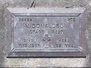 Headstone of Pte Neil DONALDSON 36429. Andersons Bay RSA Cemetery, Dunedin City Council, Block 45S55. Image kindly provided by Allan Steel CC-BY 4.0.