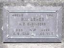Headstone of Spr Randall Mckenzie ASHER 465313. Andersons Bay RSA Cemetery, Dunedin City Council, Block 45S61. Image kindly provided by Allan Steel CC-BY 4.0.