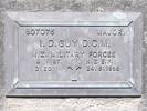 Headstone of Major Ian Douglas GUY 807076. Andersons Bay RSA Cemetery, Dunedin City Council, Block 45S, Plot 63. Image kindly provided by Allan Steel CC-BY 4.0.