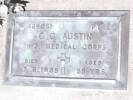 Headstone of Pte Colin Clyde AUSTIN 489051. Andersons Bay RSA Cemetery, Dunedin City Council, Block 45S226. Image kindly provided by Allan Steel CC-BY 4.0.