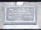 Headstone of Dvr Eric Colin CHESHIRE 9960. Andersons Bay RSA Cemetery, Dunedin City Council, Block 4A, Plot 45. Image kindly provided by Allan Steel CC-BY 4.0.