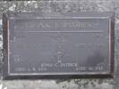 Headstone of Gnr Frank James PATRICK 18981. Andersons Bay RSA Cemetery, Dunedin City Council, Block 83S4. Image kindly provided by Allan Steel CC-BY 4.0.