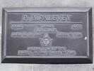 Headstone of AC 2 Patrick MCALEVEY 426069. Andersons Bay RSA Cemetery, Dunedin City Council, Block 10SC15. Image kindly provided by Allan Steel CC-BY 4.0.