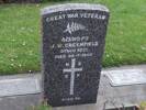 Headstone of Pte Joseph William GREENFIELD 8/3910. Andersons Bay RSA Cemetery, Dunedin City Council, Block 11SF4. Image kindly provided by Allan Steel CC-BY 4.0.
