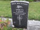 Headstone of Pte Archibald EDGAR 45492. Andersons Bay RSA Cemetery, Dunedin City Council, Block 11SF12. Image kindly provided by Allan Steel CC-BY 4.0.