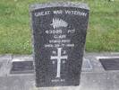 Headstone of Pte George AIR 63085. Andersons Bay RSA Cemetery, Dunedin City Council, Block 15SF11. Image kindly provided by Allan Steel CC-BY 4.0.