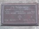Headstone of Dvr John Francis WARREN 38378. Andersons Bay RSA Cemetery, Dunedin City Council, Block 16SC, Plot 20. Image kindly provided by Allan Steel CC-BY 4.0.