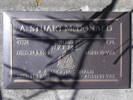 Headstone of Cpl Alan Stewart MCDONALD 47728. Greenpark RSA Cemetery, Dunedin City Council, Block 1A49. Image kindly provided by Allan Steel CC-BY 4.0.