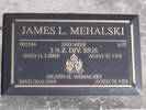 Headstone of Sgt James Lindsay MEHALSKI 605364. Greenpark RSA Cemetery, Dunedin City Council, Block 1A, Plot 272. Image kindly provided by Allan Steel CC-BY 4.0.