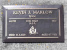Headstone of Sgt Kevin John MARLOW 449759. Greenpark RSA Cemetery, Dunedin City Council, Block 1A355. Image kindly provided by Allan Steel CC-BY 4.0.