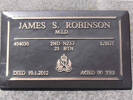 Headstone of L/Sgt James Shaw ROBINSON 434030. Greenpark RSA Cemetery, Dunedin City Council, Block 1A379. Image kindly provided by Allan Steel CC-BY 4.0.