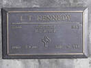 Headstone of Major Leonard Thomas KENNEDY 22806. Greenpark RSA Cemetery, Dunedin City Council, Block 1S, Plot 23. Image kindly provided by Allan Steel CC-BY 4.0.