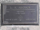 Headstone of L/Bdr Leslie Austin ALCOCK 65921. Greenpark RSA Cemetery, Dunedin City Council, Block 2A, Plot 1. Image kindly provided by Allan Steel CC-BY 4.0.
