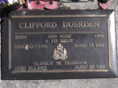 Headstone of Gnr Clifford DUERDEN 29224. Greenpark RSA Cemetery, Dunedin City Council, Block 2A, Plot 3. Image kindly provided by Allan Steel CC-BY 4.0.