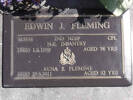 Headstone of Cpl Edwin John FLEMING 615338. Greenpark RSA Cemetery, Dunedin City Council, Block 3S, Plot 6. Image kindly provided by Allan Steel CC-BY 4.0.