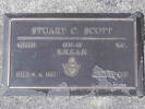 Headstone of WO Stuart Campbell SCOTT 4211858. Greenpark RSA Cemetery, Dunedin City Council, Block 4A, Plot 37. Image kindly provided by Allan Steel CC-BY 4.0.