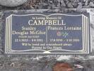 Headstone of x Stanley Douglas McGhie CAMPBELL 452238. Greenpark General Cemetery, Dunedin City Council, Block A33. Image kindly provided by Allan Steel CC-BY 4.0.