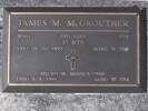 Headstone of Pte James Mathews MCGROUTHER 50563. Port Chalmers RSA Cemetery, Dunedin City Council, Block 1A, Plot 37. Image kindly provided by Allan Steel CC-BY 4.0.