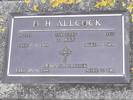 Headstone of Sgt Douglas Henry ALLCOCK 612213. Waikouaiti/Hawkesbury Cemetery, Dunedin City Council, Block 13, Plot 17. Image kindly provided by Allan Steel CC-BY 4.0.