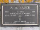 Headstone of Tpr Alexander Abercrombie BRUCE 57521. East Taieri Cemetery, Dunedin City Council, Block RA69. Image kindly provided by Allan Steel CC-BY 4.0.