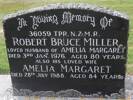 Headstone of Tpr Robert Bruce MILLER 36059. East Taieri Cemetery, Dunedin City Council, Block U890. Image kindly provided by Allan Steel CC-BY 4.0.
