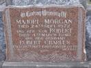 Headstone of Pte Robert Charles MORGAN 548583. Green Island Cemetery, Dunedin City Council, Block I75. Image kindly provided by Allan Steel CC-BY 4.0.