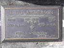 Headstone of S/Sgt Lyall David Jesson ANDERSON 466668. Andersons Bay RSA Cemetery, Dunedin City Council, Block 10A, Plot 16. Image kindly provided by Allan Steel CC-BY 4.0.