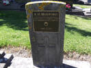 Headstone of S/ Sgt Kevin Herbert BRADFORD 640083. Green Island Cemetery, Dunedin City Council, Block V47. Image kindly provided by Allan Steel CC-BY 4.0.