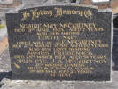 Headstone of Pte James Seaton MCCARTNEY 37628. Andersons Bay General Cemetery, Dunedin City Council, Block 94, Plot 18. Image kindly provided by Allan Steel CC-BY 4.0.