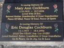 Headstone of Dvr Eric Douglas COCKBURN 27527. Andersons Bay General Cemetery, Dunedin City Council, Block 114, Plot 55. Image kindly provided by Allan Steel CC-BY 4.0.