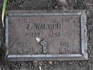 Headstone of Pte James WALKER 16138. Andersons Bay RSA Cemetery, Dunedin City Council, Block 10A60. Image kindly provided by Allan Steel CC-BY 4.0.
