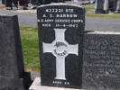 Headstone of Dvr Allan Stanley HARROW 437221. Andersons Bay General Cemetery, Dunedin City Council, Block 20014. Image kindly provided by Allan Steel CC-BY 4.0.