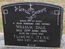 Headstone of Pte William DALE 61238. Andersons Bay General Cemetery, Dunedin City Council, Block 235, Plot 68. Image kindly provided by Allan Steel CC-BY 4.0.