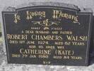 Headstone of Spr Robert Chambers WALSH 61467. Andersons Bay General Cemetery, Dunedin City Council, Block 254, Plot 16. Image kindly provided by Allan Steel CC-BY 4.0.
