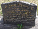 Headstone of Pte  George Edward Boyce CAREY 30474. Andersons Bay General Cemetery, Dunedin City Council, Block 254B13. Image kindly provided by Allan Steel CC-BY 4.0.