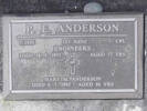 Headstone of Cpl Peter Edward ANDERSON 7/1435. Andersons Bay RSA Cemetery, Dunedin City Council, Block 11A, Plot 46. Image kindly provided by Allan Steel CC-BY 4.0.