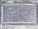 Headstone of Gnr Percy Albert AUSTIN 43469. Andersons Bay RSA Cemetery, Dunedin City Council, Block 13A18. Image kindly provided by Allan Steel CC-BY 4.0.