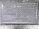 Headstone of L/Cpl Frederick Turnbull MASON 8447. Andersons Bay RSA Cemetery, Dunedin City Council, Block 13A52. Image kindly provided by Allan Steel CC-BY 4.0.