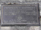 Headstone of Cpl Frederick Herbert MATTHEWS 33744. Andersons Bay RSA Cemetery, Dunedin City Council, Block 14A, Plot 52. Image kindly provided by Allan Steel CC-BY 4.0.