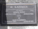 Headstone of Pte Henry LATIMER 36637. Andersons Bay RSA Cemetery, Dunedin City Council, Block 17A, Plot 1. Image kindly provided by Allan Steel CC-BY 4.0.