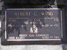 Headstone of Pte Albert Charles WIGG 272902. Andersons Bay RSA Cemetery, Dunedin City Council, Block 18A, Plot 10. Image kindly provided by Allan Steel CC-BY 4.0.