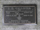 Headstone of Fly Off James Kitchener CALLISTER. Andersons Bay RSA Cemetery, Dunedin City Council, Block 22A, Plot 31. Image kindly provided by Allan Steel, CC-BY-4.0.
