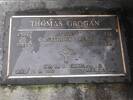 Headstone of Pte Thomas GROGAN. Andersons Bay RSA Cemetery, Dunedin City Council, Block 77S, Plot 6. Image kindly provided by Allan Steel, CC-BY-4.0.