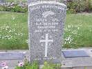 Headstone of Cpl Edward Fergusson NEILSON. Andersons Bay RSA Cemetery, Dunedin City Council, Block 1SF, Plot 24. Image kindly provided by Allan Steel, CC-BY-4.0.
