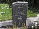 Headstone of Pte George REID. Andersons Bay RSA Cemetery, Dunedin City Council, Block 10SF, Plot 21. Image kindly provided by Allan Steel, CC-BY-4.0.