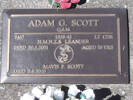 Headstone of Lt Cdr Adam Gibson  Scott 7467. Greenpark RSA Cemetery, Dunedin City Council Block 4A, Plot 42. Image kindly provided by Allan Steel CC-BY 4.0.