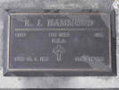 Headstone of Gnr Robert James Joseph Hammond 61293. Greenpark RSA Cemetery, Dunedin City Council Block 1S, Plot 34. Image kindly provided by Allan Steel CC-BY 4.0.