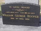 Headstone of x William George Hooper D254. Andersons Bay General Cemetery, Dunedin City Council Block 261, Plot 26. Image kindly provided by Allan Steel CC-BY 4.0.